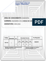 Geología: objetivos, contenido y unidades