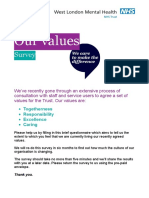 Values Survey Paper Service User and Carers