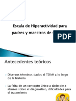 Escala de Hiperactividad para Padres y Maestros de Conners