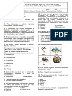 Exercícios Vertebrados e Invertebrados - IMPRIMIR