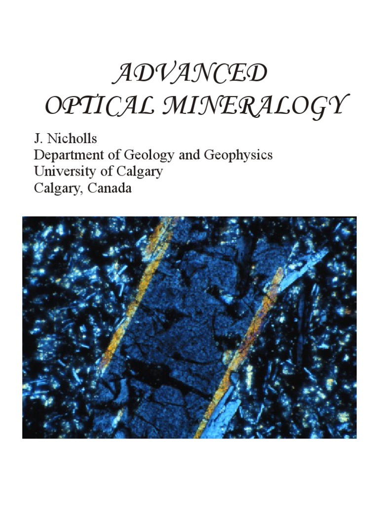 Optical Mineralogy PDF Euclidean Vector Optics