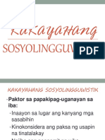 Kakayahang Sosyolingguwistiko 11