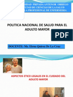 PLAN NACIONAL DE PERU DEL ADULTO MAYOR 