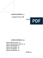 Punctare-Dovezi Gradatie de Merit