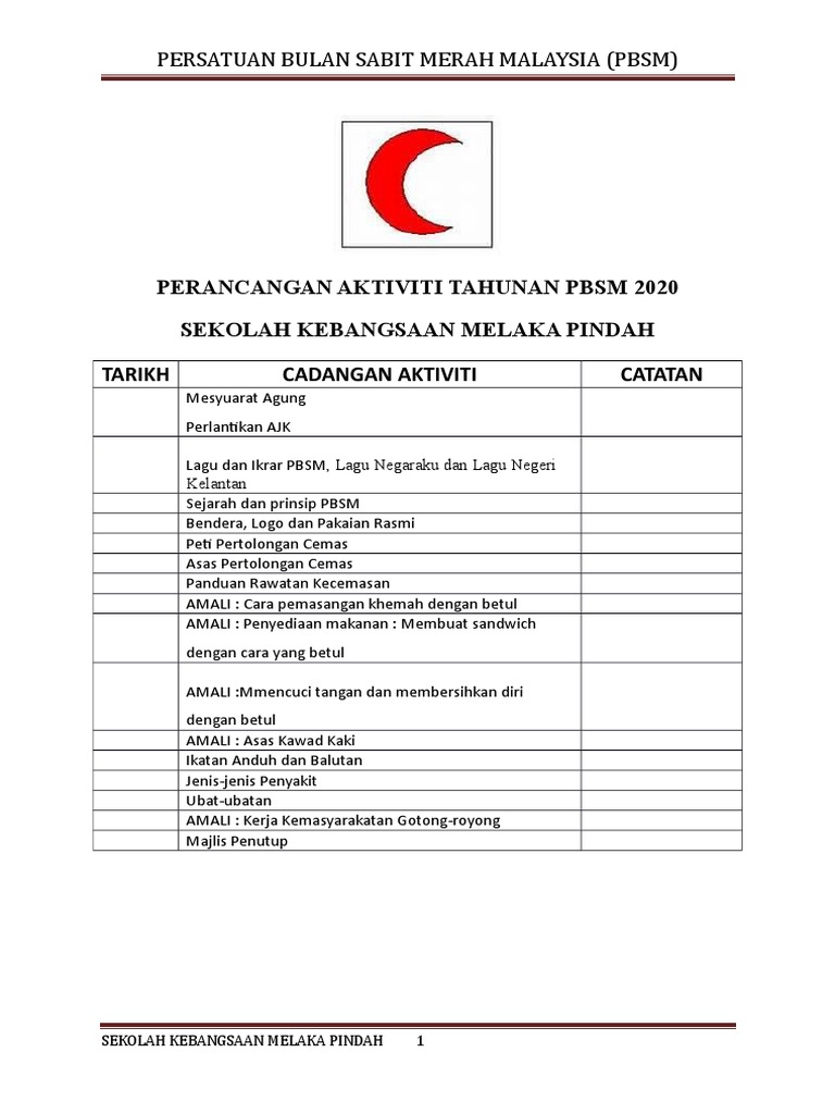 Aktiviti Persatuan Bulan Sabit Merah Alkhuli