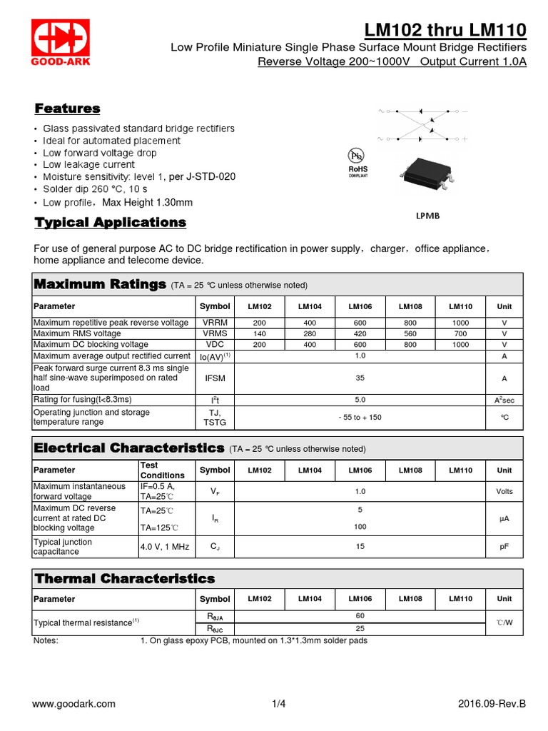 LM102 Thru LM110: Features | PDF | Rectifier | Computer Engineering