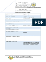 Department of Education: DCP Form 003 Format in Reporting DCP Problems Deped Computerization Program