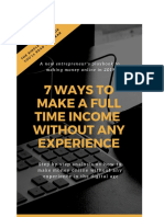 7 Ways To Make A Full Time Income Online in 2019 Without Any Experience PDF