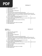 Unit Test 1 Full Marks: 25 Ethical Theories