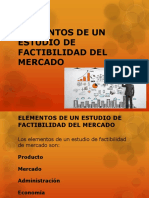 Elementos de Un Estudio de Factibilidad Del Mercado