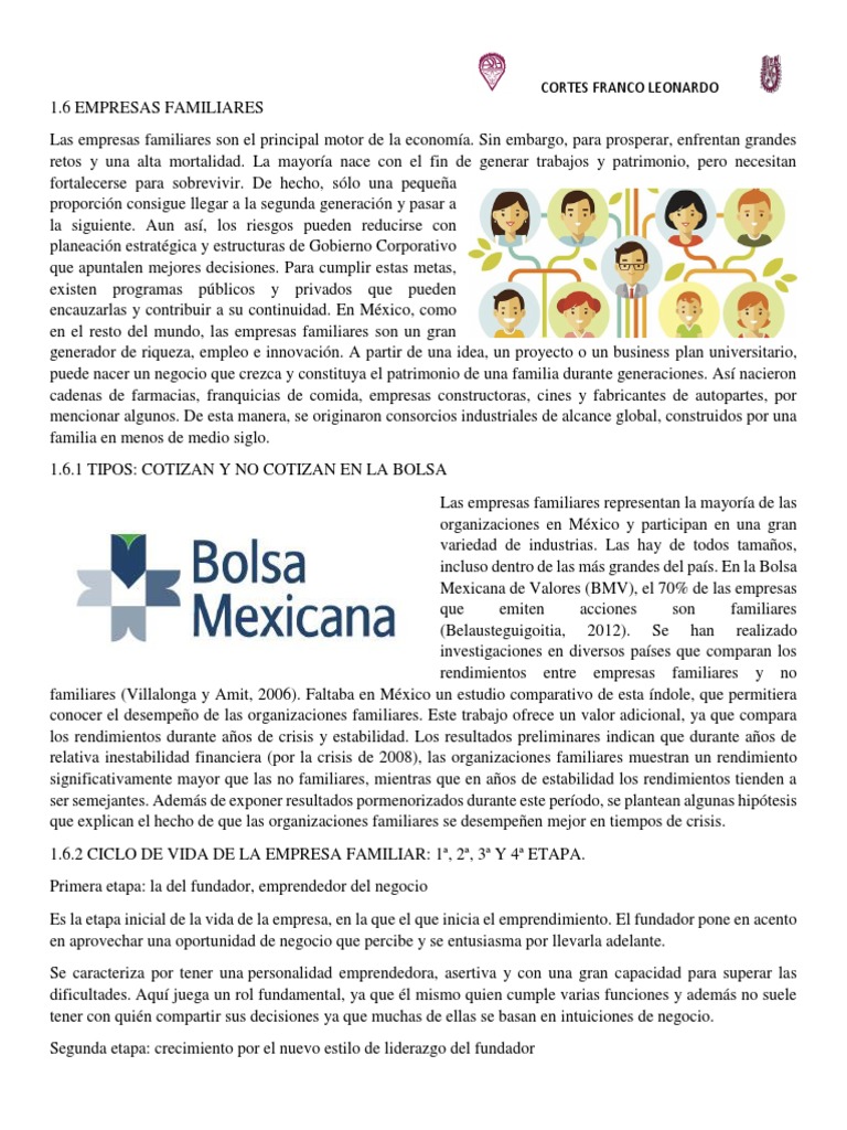 Empresas Familiares | PDF | Iniciativa empresarial | Bolsa