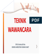 Teknik Wawancara Sutoto