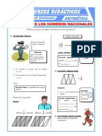 Conjunto de Los Números Racionales para Segundo de Secundaria