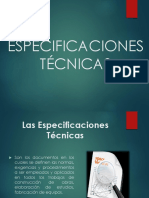 Especificaciones Técnicas