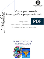 Diseño Del Protocolo de Investigación o Proyecto de Tesis