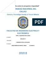 Universidad Nacional Del Callao: Facultad de Ingenieria Electrica Y Electronica