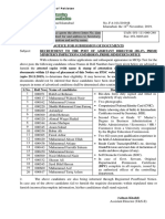 Recruitment Notice for Submission of Documents