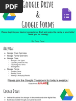 Google Drive and Google Forms