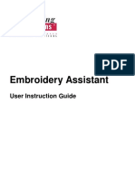 Embroidery Assistant: User Instruction Guide