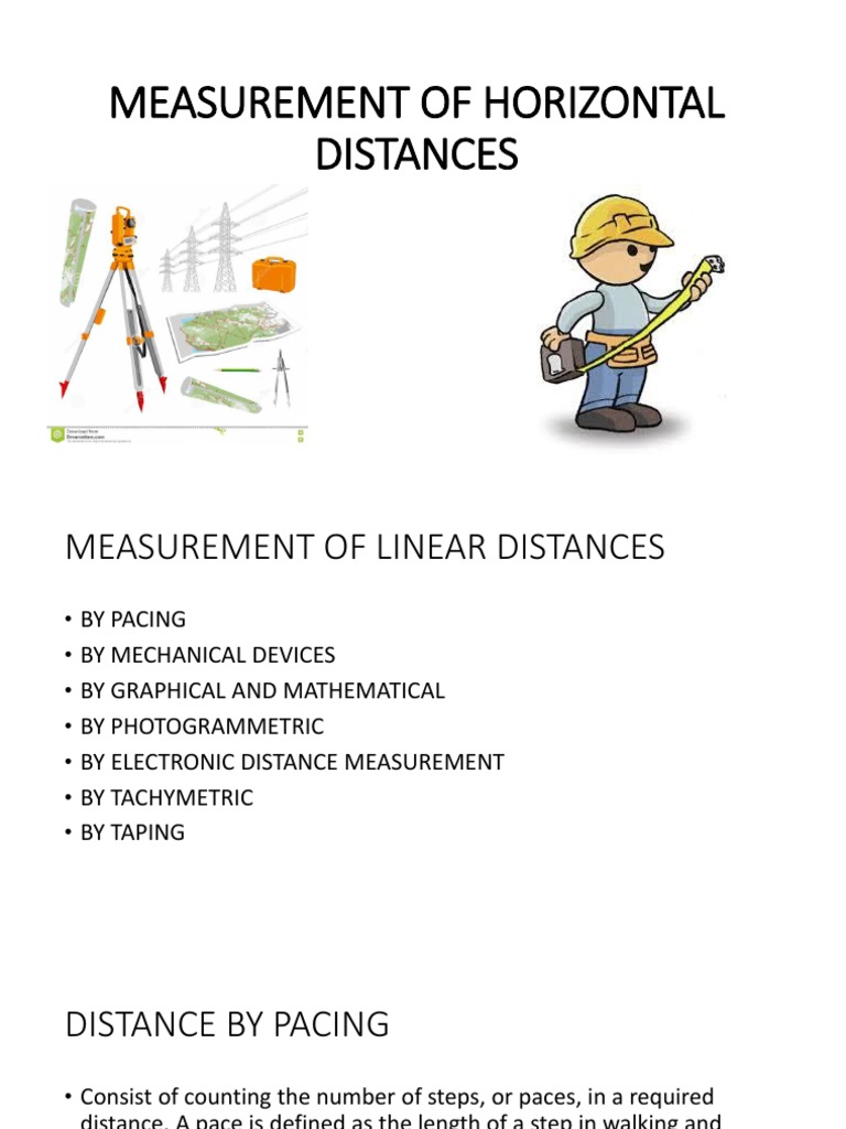 3.measurement of Horizontal Distances PDF Surveying Scientific