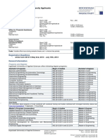 General Informations For University Applicants PDF