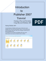 To Publisher 2007: Tutorial