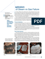 Analysis of Steam Vs Gas Failure: Boiler Explosion