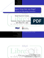 UEL-London 2010: Are Developer Fixing Their Own Bugs?