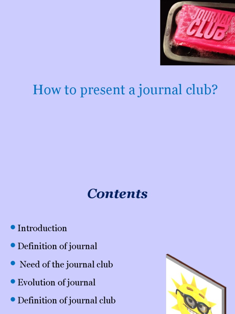 How To Present A Journal | PDF | Evidence Based Medicine | Science