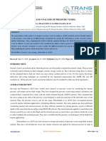 Design and Analysis of Pressure Vessel: Durga Prasanth & Sachidananda. H. K