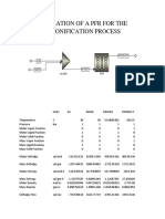 Simulation of A PFR For The Saponification Process