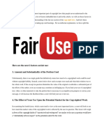 Here Are The Next 2 Factors On Fair Use