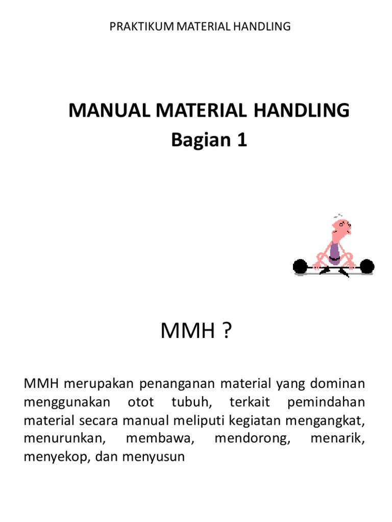 Aktivitas Manual Handling Menurut OSHA | PDF