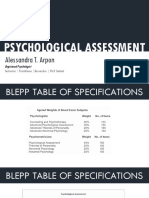 000AA - Drills - Psychological Assessment - Part 1 - Applications - QA
