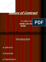 Nature of Contract: Amity Law School, Noida