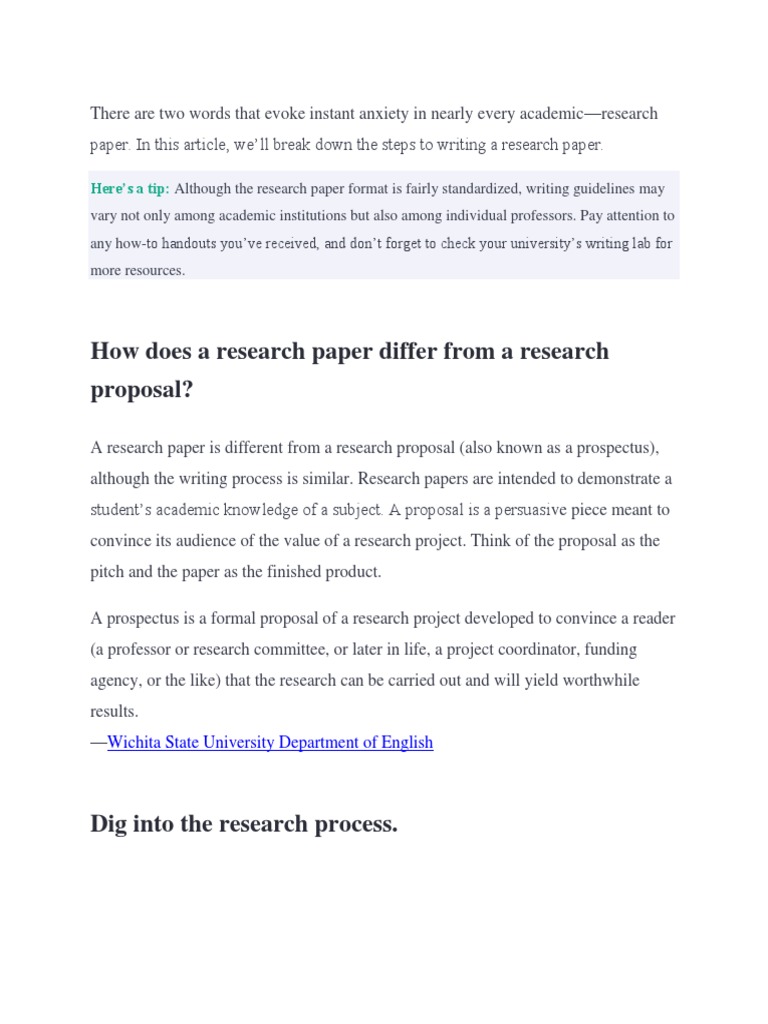 HOW TO WRITE EFFECTIVE RESEARCH PAPER intelligence overview