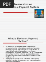 Presentation On Electronic Payment System