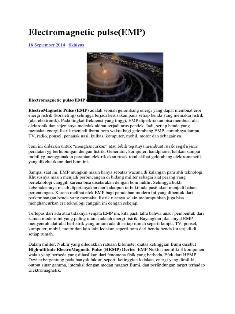 Electromagnetic Pulse