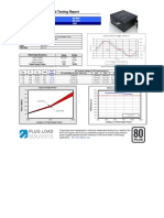 80 PLUS Verification and Testing Report: Typical Efficiency (50% Load) : Average Efficiency: 80 Plus Compliant