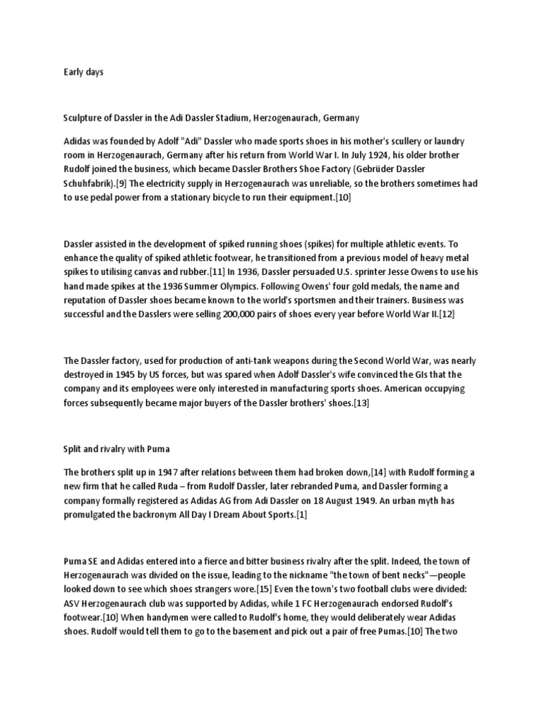 adidas mother company