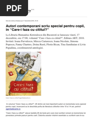 Care I Faza Cu Cititul