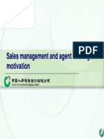Sales Management and Agent Training and Motivation