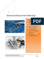 Mechanical Measurement & Metrology Course Overview
