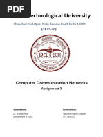 Delhi Technological University: Computer Communication Networks