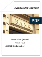 BANK MANAGEMENT SYSTEM (Om)