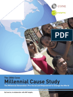 Cone Millennial Cause Study La Hora de Cambiar El Mundo PDF