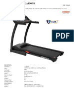 Product Specifications: 4130 Treadmill