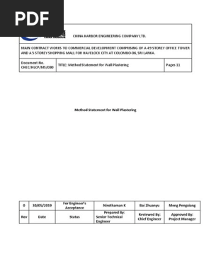 Method Statement
