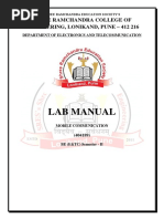 Lab Manual: Shree Ramchandra College of Engineering, Lonikand, Pune - 412 216