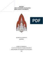 Report of Student Exchange PDF